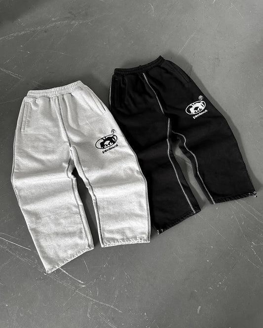 Streetwear PROTECT Y2K Sweatpants Pants Mens Womens Hip Hop Letter Embroidery Baggy Casual Pants Elastic Waist Jogging Pants